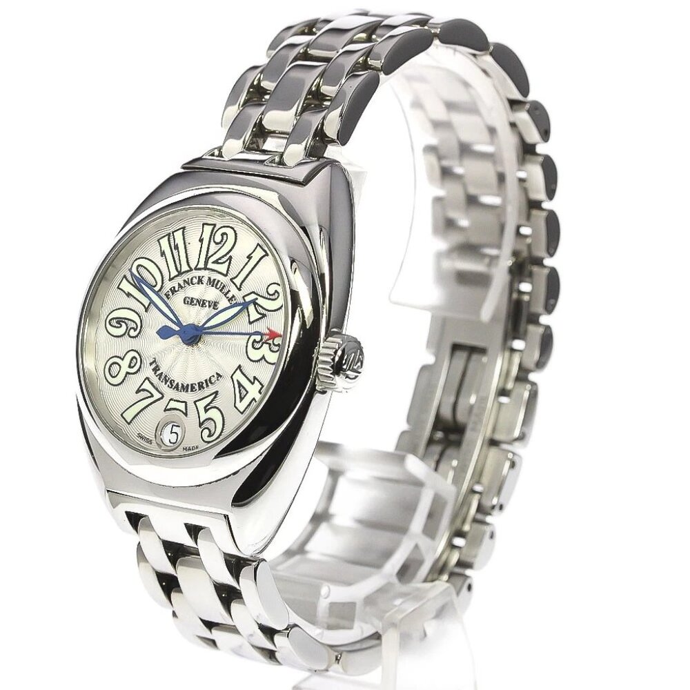 FRANCK MULLER Trans America 2000L Date Silver Dial Auto quartz Ladies_777790